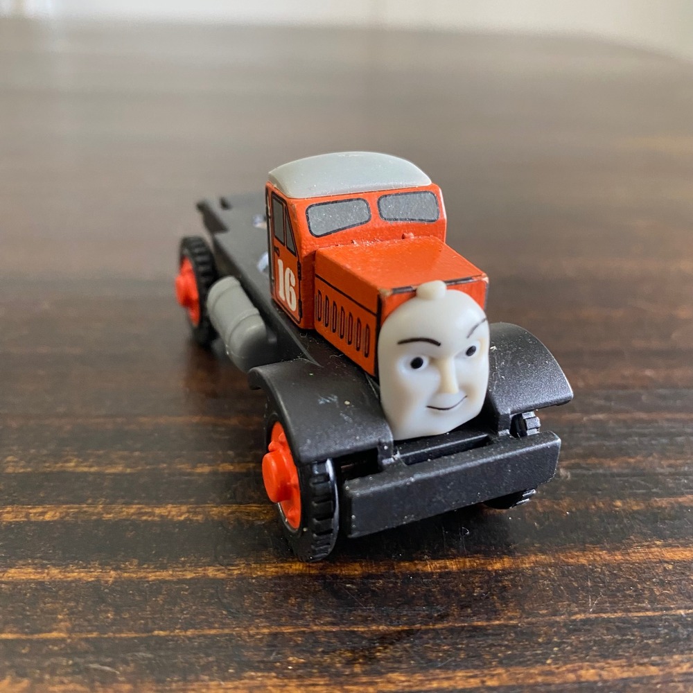 Thomas & Friends Wooden Railway Monty Dump Truck No Flatbed Orange No 16 2006